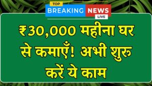 Work From Home: बेरोज़गार भी घर बैठे कमा रहे ₹30,000 महीना, आप भी शुरू करें ये काम
